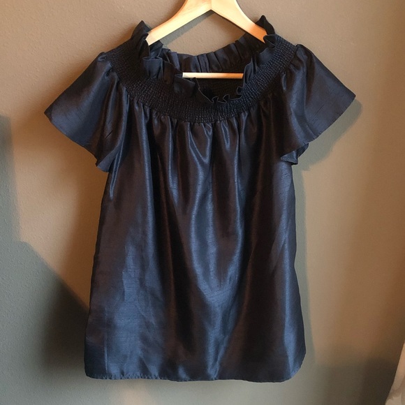 Keepsake the Label Sweet Life Off Shoulder Mini Dress Navy Blue - Picture 4 of 6